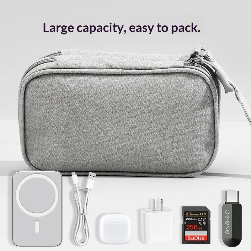 Çok Katmanlı Seyahat Kablo Düz - Tech Accessories Case incelemesi ve fiyatı
